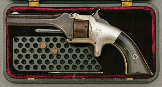 Smith & Wesson Model 1 First Issue Fifth Type Revolver with Gutta Percha Case