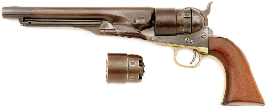 Rare Colt Model 1860 Army Thuer Conversion Revolver