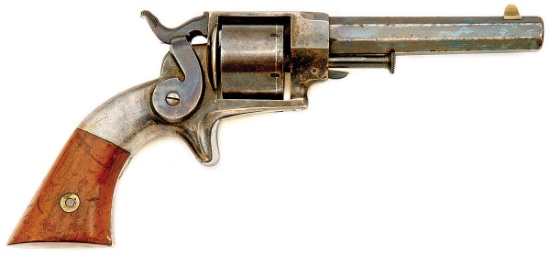 Rare Allen & Wheelock Side Hammer Brass Frame Revolver