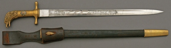 German WW1 Prussian Oberjager Hirschfanger Dagger