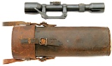 Rare SS Marked German 4X Sniper Scope and Carrying Case
