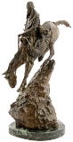 Mountain Man Bronze Sculpture After Remington