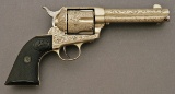 Engraved Colt Single Action Army Revolver