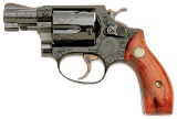 Engraved Smith & Wesson Model 37 Chiefs Special Airweight Revolver