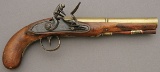 Nice Brass-Barreled Flintlock Pistol by Miles of Philadelphia