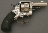 Engraved Manufrance Double Action Bulldog Revolver