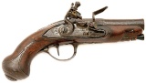 Unmarked French Flintlock Pocket Pistol