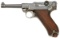 German P.08 Luger Pistol by Erfurt with Unit Markings