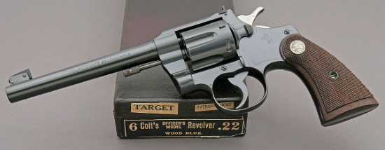 Colt Officers Model Target Double Action Revolver