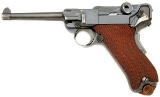 DWM Model 1900 American Eagle Luger Pistol in the U.S. Trials Range