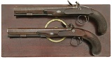 Wonderful Cased Pair of Joseph Manton Flintlock Duelling Pistols