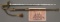 U.S. Model 1852 Regulation Naval Officers Sword belonging to Dr. Bradford H. Peirce