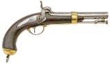 French Model 1837 Percussion Naval Pistol by Chatellerault
