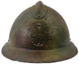 French M26 Adrian Helmet with Luftschutz Stencil