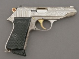 Wonderful Custom Engraved Walther Pp Semi-Auto Pistol by Augustino Loprinzi