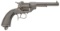 Civil War-Era Lefaucheux Model 1854 Single Action Pinfire Revolver