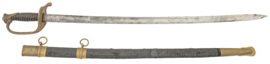 Unmarked U.S. Model 1850 Foot Officer's Sword Presented to Lt. Seth Swift Co. E 138th. N.Y. Vols.