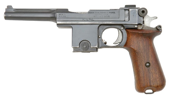 Danish Bergmann Model 1910/21 Semi-Auto Pistol by Pieper