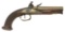Unmarked European Brass Barrel Flintlock Coat Pistol