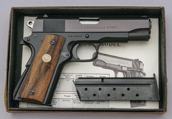 Rare Colt Commander Model Semi-Auto Pistol in 30 Luger