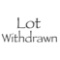 Lot is Withdrawn