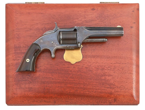 Smith & Wesson Model 1 1/2 Revolver In Antique Writing Desk Casing