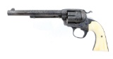 Custom Engraved Colt Single Action Army Bisley Model Revolver