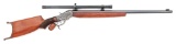 Stevens No. 49 Schuetzen Rifle with Malcolm Telescopic Sight