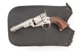 Colt Model 1851 Navy Cartridge-Converted Revolver with Period Saddlebags