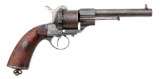 Swedish Model 1863 Single Action Pinfire Revolver by Lefaucheux