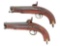 Fine Pair of British Navy Pattern Percussion Pistols