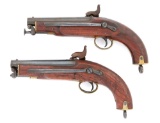 Fine Pair of British Navy Pattern Percussion Pistols