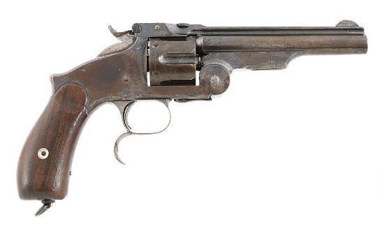 Smith & Wesson No. 3 Third Model Russian Revolver with British Retailer Markings & 5 1/2" Barrel