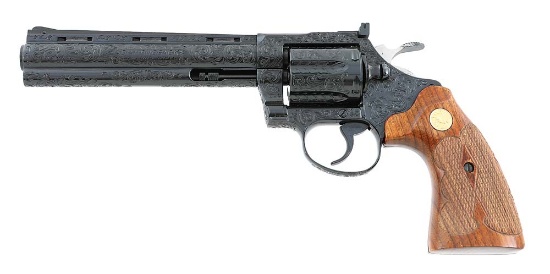 Wonderful Colt Factory Engraved Diamondback Revolver