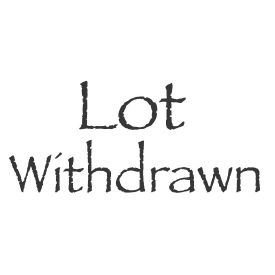 Lot is Withdrawn