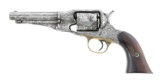 Factory Engraved Remington New Model Police Cartridge-Converted Revolver