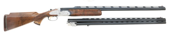 Rare Weatherby Regency Trap Grade Sideplate Boxlock Shotgun Two Barrel Set