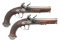 Pair of European Flintlock Coat Pistols