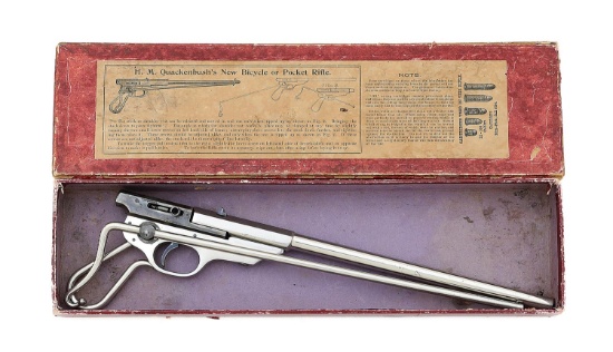 Excellent H. M. Quackenbush Bicycle Rifle with Rare Original Box
