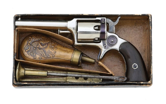 Remington-Beals Second Model Percussion Pocket Revolver with Original Box & Accessories