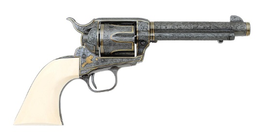 Lovely Mike Dubber Engraved Colt Single Action Army Revolver