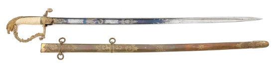 Fine Eaglehead New York Militia Officer's Sword