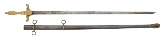 Civil War Era U.S. Model 1840 Medical Staff Sword