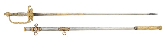 U.S. Model 1860 High Grade Staff & Field Officer’s Sword By Clauberg
