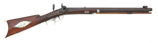 Diminutive New York Percussion Halfstock Sporting Rifle by Nelson Lewis