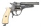 Attractive Belgian Silver-Inlaid Galand Double Action Revolver