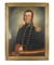Antique American Oil Painting of a Military Officer
