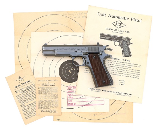 Early Colt Commercial Model Ace Semi-Auto Pistol