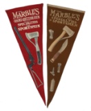 Rare Marble's Advertising Pennants from Kirkwood Brothers of Boston