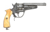 Spanish Silver-Inlaid Galand Double Action Revolver